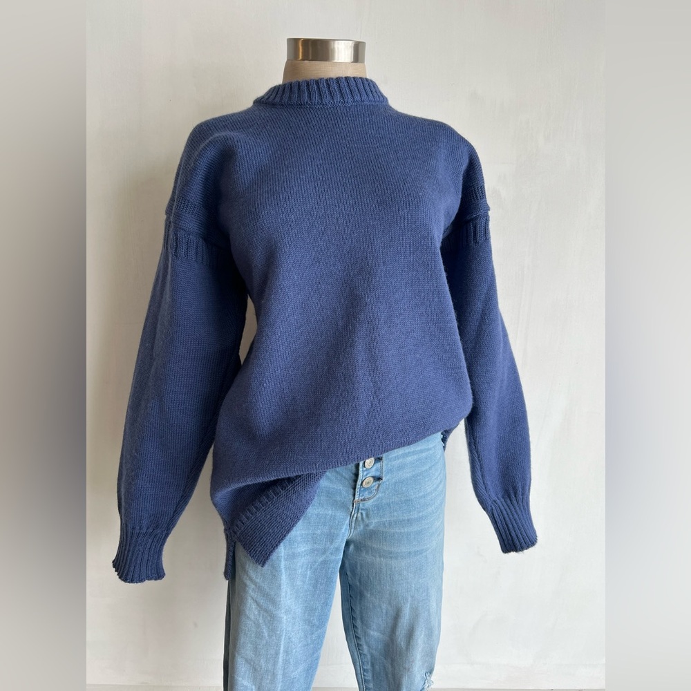 Vintage 80s Guernsey 100% Wool Tricoteur Fisherman’s Sweater